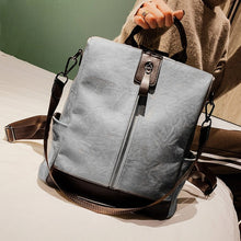 Load image into Gallery viewer, Rucksack Leather Women Backpack Bookbag Travel