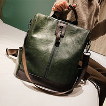 Load image into Gallery viewer, Rucksack Leather Women Backpack Bookbag Travel