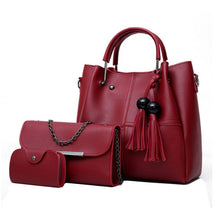Load image into Gallery viewer, IVY 3 PCS LEATHER BAG