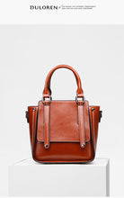 Load image into Gallery viewer, RETRO STYLE SOLID COLOR LEATHER LARGE CAPACITY TOTE BAG