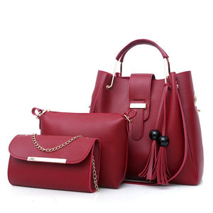 IVY 3 PCS LEATHER BAG