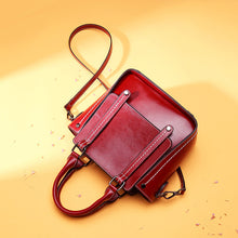 Load image into Gallery viewer, RETRO STYLE SOLID COLOR LEATHER LARGE CAPACITY TOTE BAG