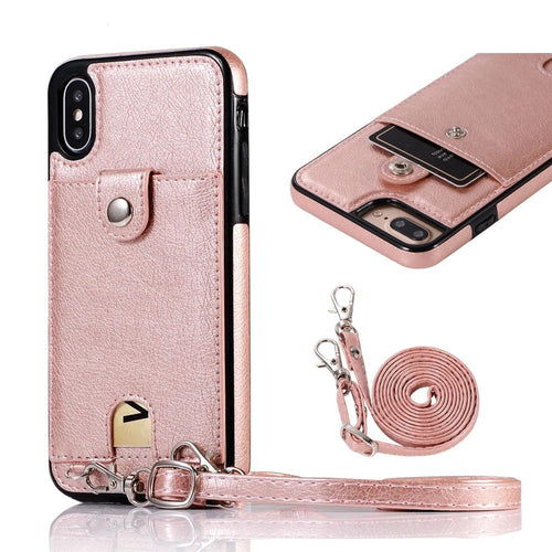 CROSS BODY LEATHER WALLET PHONE CASE